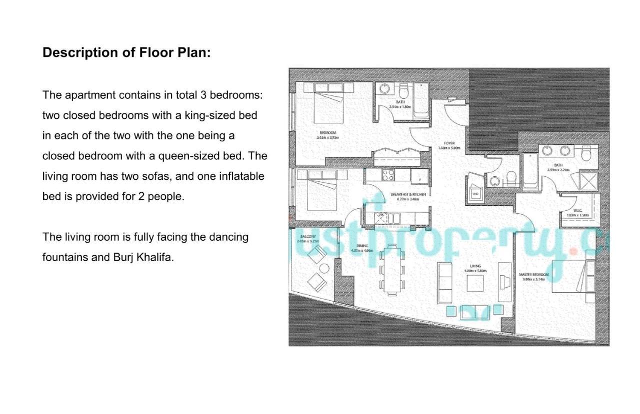 Elite Royal Apartment - Full Burj Khalifa & Fountain View - Emperor 迪拜 外观 照片